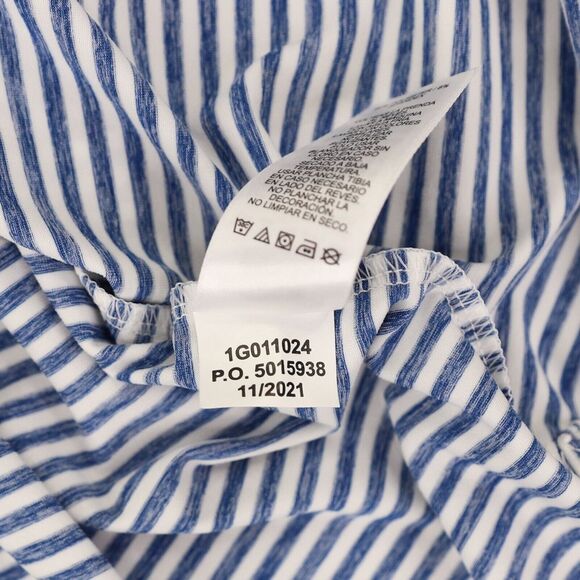 Vineyard Vines NY Mets Performance Golf Polo Shirt Mens Small Blue Striped - Picture 7 of 9